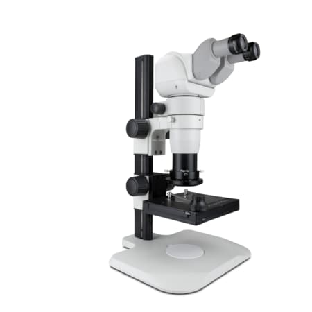 Scienscope Ergo Stereo Zoom Microscope With LED Ring On Ergo-Track Stand CMO-PK2E-R3E
